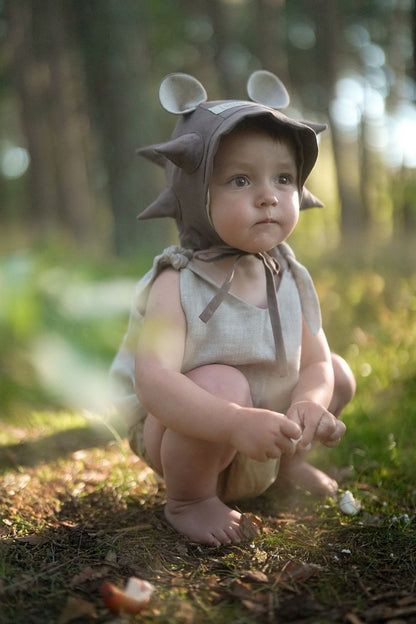 【オーダー会】'HEDGEHOG' LINEN BONNET [SHOMKA]【2026年5月初旬以降順次発送】