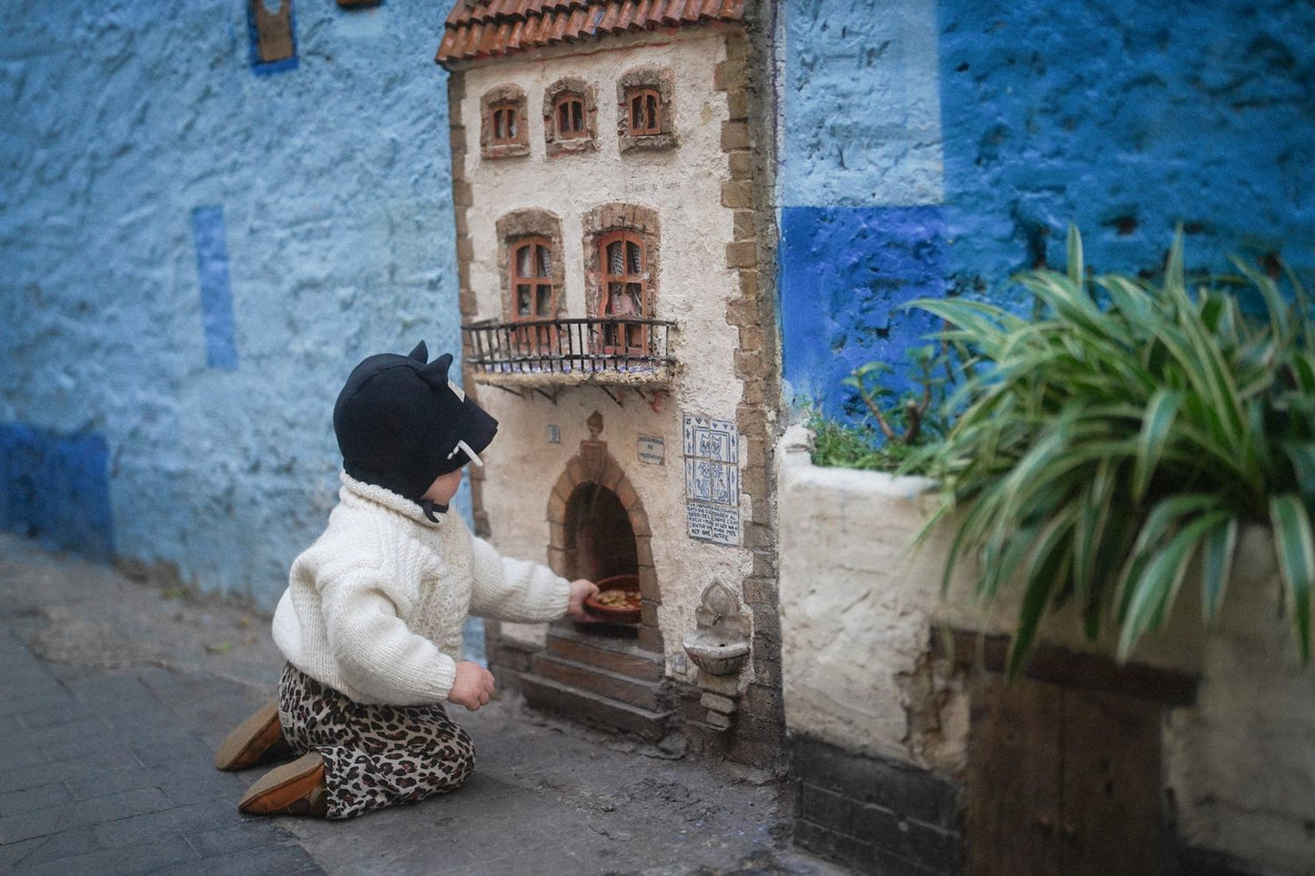 【オーダー会】'SCOTTISH FOLD CAT' LINEN BONNET [SHOMKA]【2026年5月初旬以降順次発送】