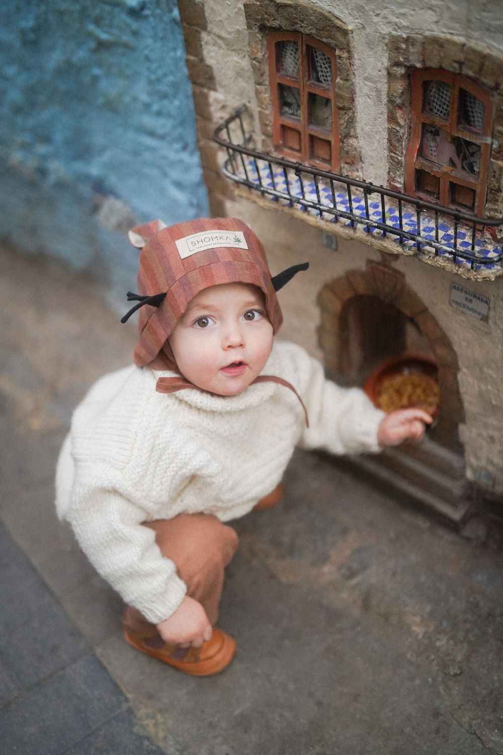 【オーダー会】'SCOTTISH FOLD CAT' LINEN HAT [SHOMKA]【2026年5月初旬以降順次発送】