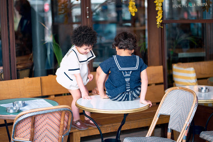Bloomer straps TERNES - navy stripes [Maison Marelle] (26SS)