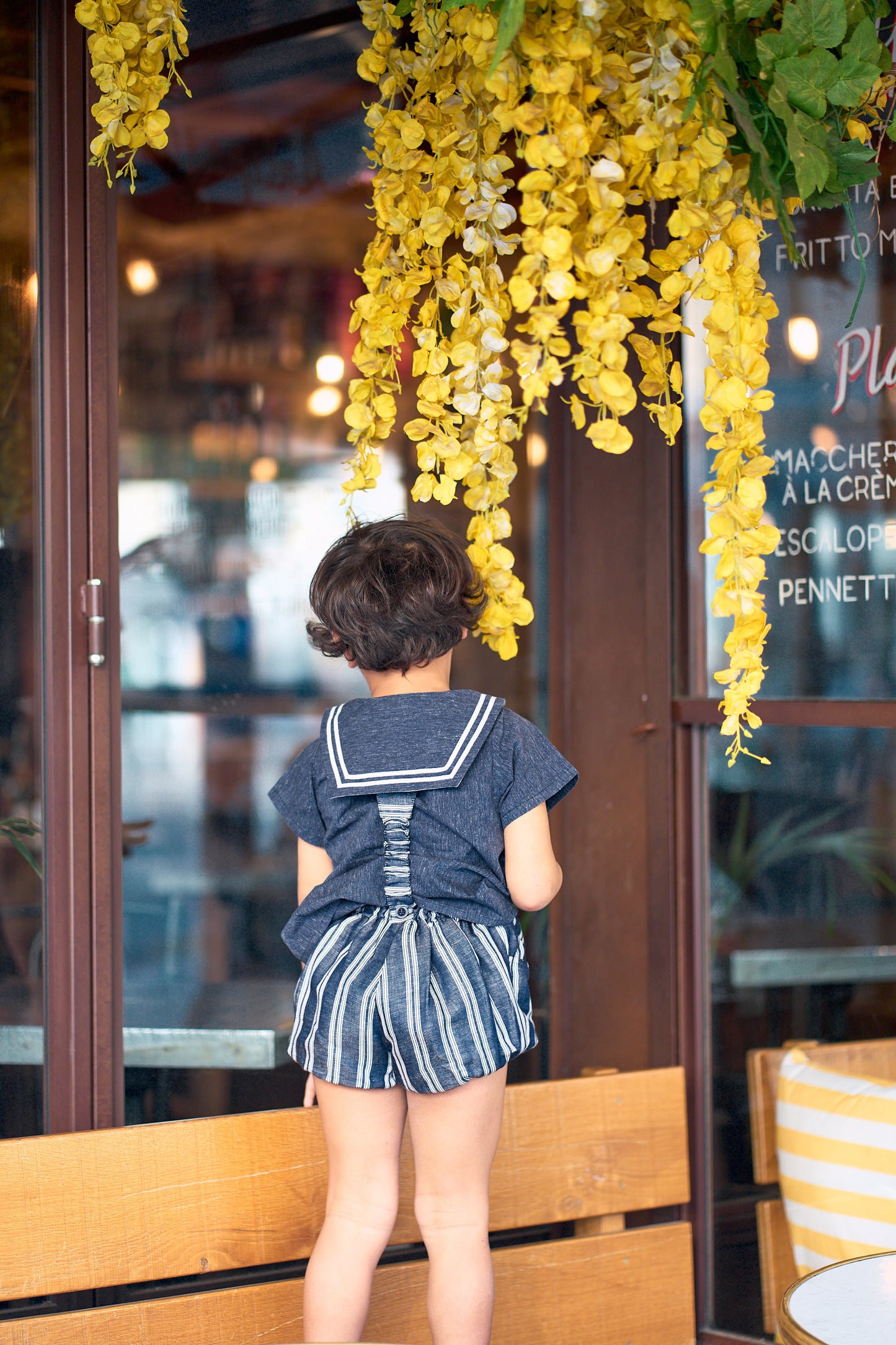 Bloomer straps TERNES - navy stripes [Maison Marelle] (26SS)