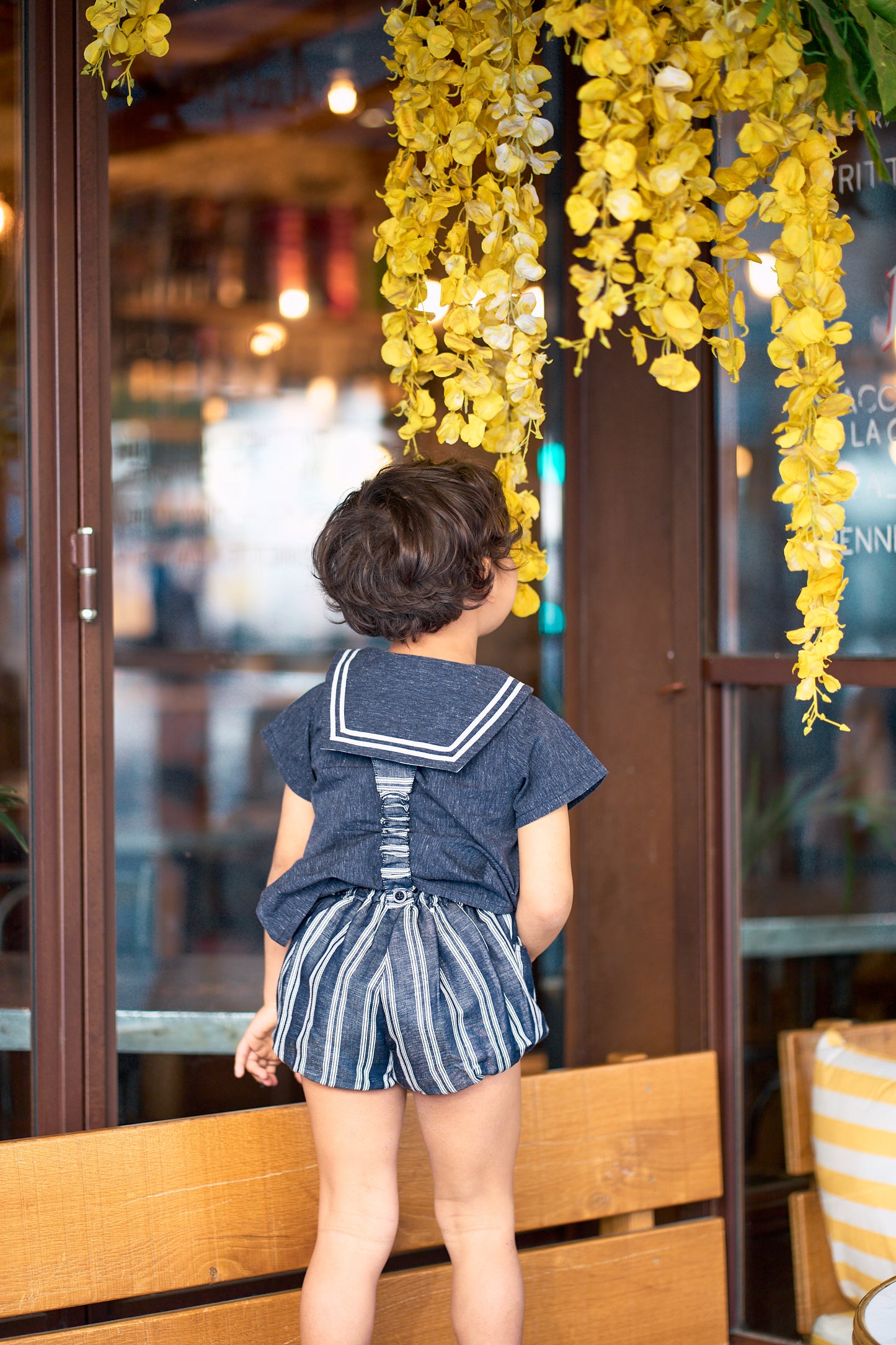 Bloomer straps TERNES - navy stripes [Maison Marelle] (26SS)