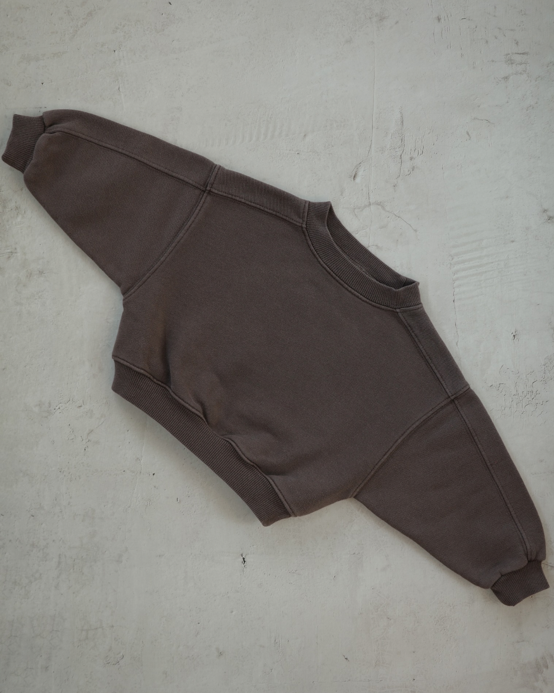 Organic French terry top - Brown [EARTH THE ARCHIVE] (26AW)