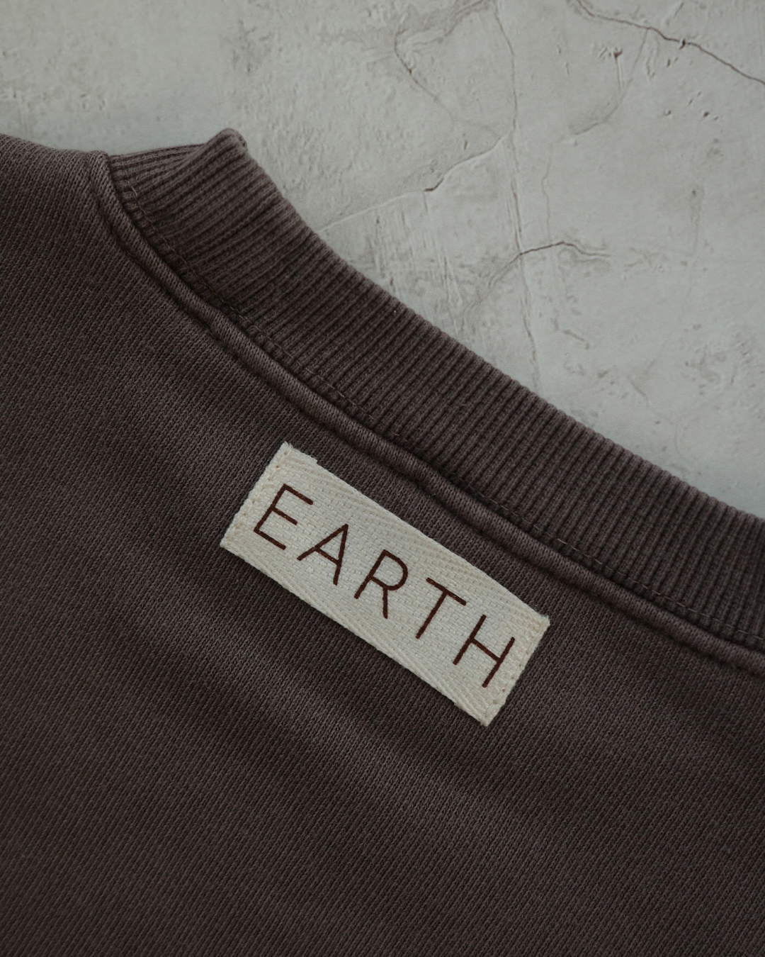 Organic French terry top - Brown [EARTH THE ARCHIVE] (26AW)