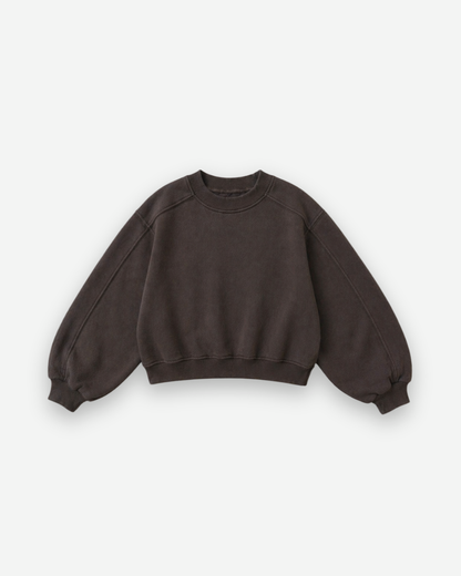 Organic French terry top - Brown [EARTH THE ARCHIVE] (26AW)