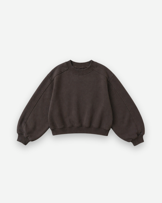 Organic French terry top - Brown [EARTH THE ARCHIVE] (26AW)