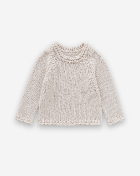 Knit top - Cream [EARTH THE ARCHIVE] (26AW)