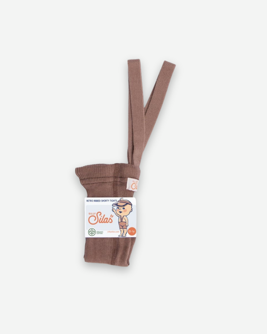 Retro Ribbed Shorty Tights - Granola [SILLY Silas]
