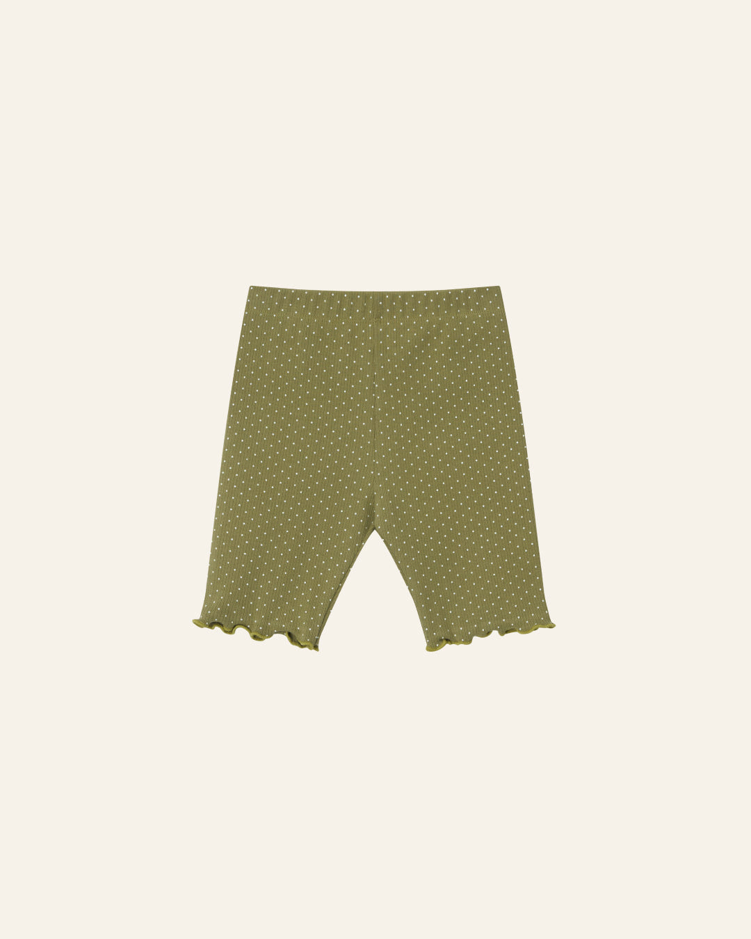 Dot Biker Shorts - Olive [Doucement] (26SS)