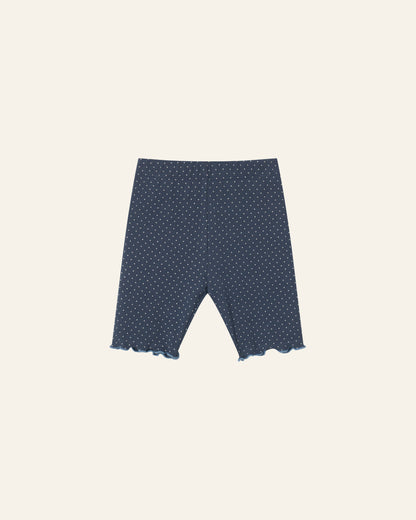 Dot Biker Shorts - Navy [Doucement] (26SS)