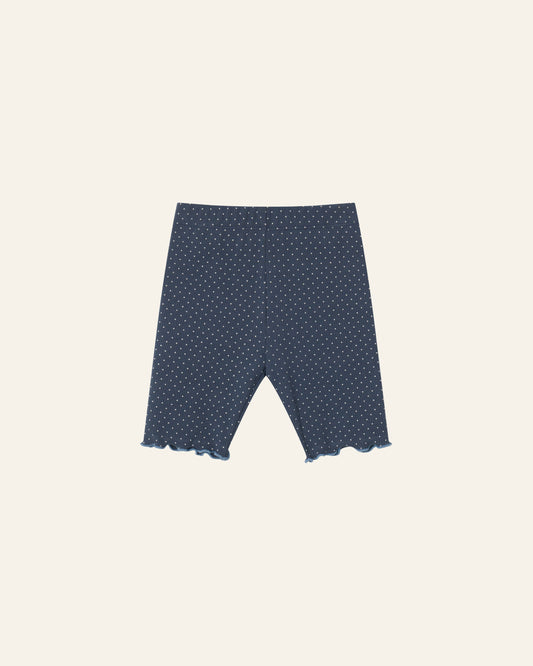 Dot Biker Shorts - Navy [Doucement] (26SS)