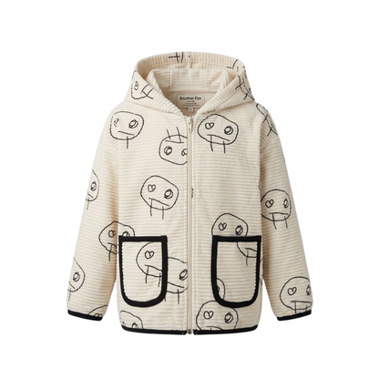 FREDS FACE CORD KIDS HOODED CARDIGAN [Another Fox] – anoko.