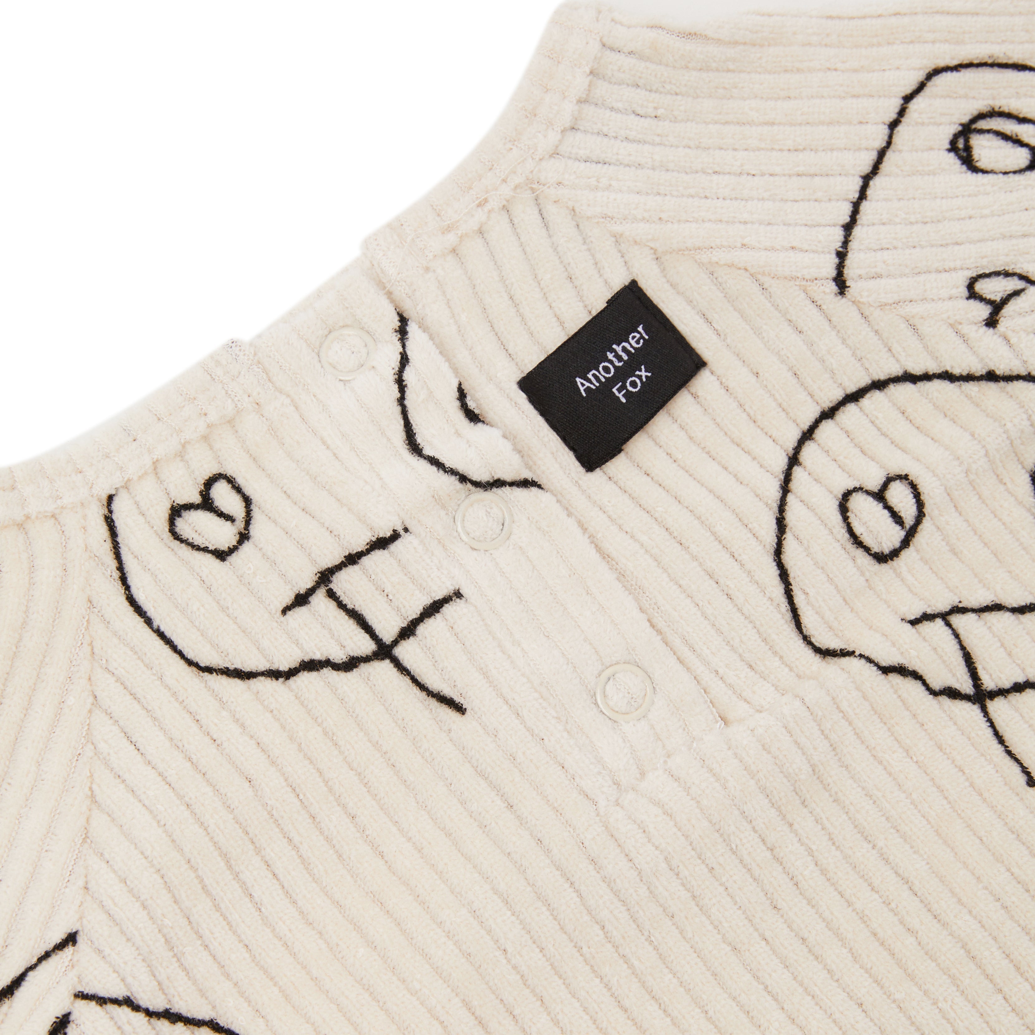 FREDS FACE CORD BABY LONGSLEEVE BODYSUIT [Another Fox] – anoko.