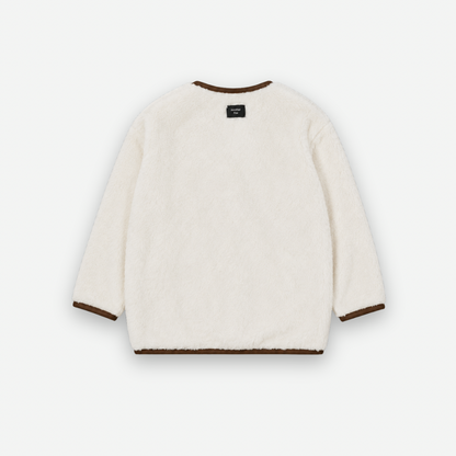 OFF WHITE FLEECE KIDS CARDIGAN [Another Fox] – anoko.