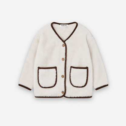 OFF WHITE FLEECE KIDS CARDIGAN [Another Fox] – anoko.