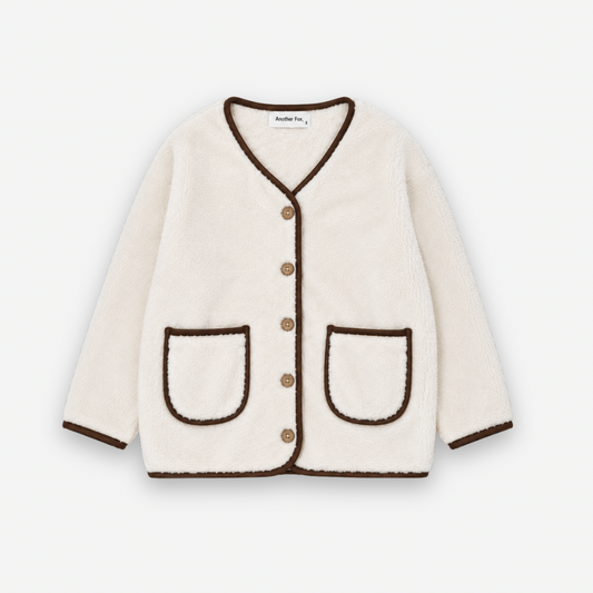 OFF WHITE FLEECE WOMENS CARDIGAN [Another Fox]