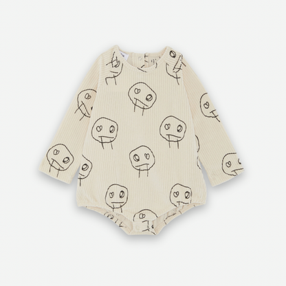 FREDS FACE CORD BABY LONGSLEEVE BODYSUIT [Another Fox] – anoko.