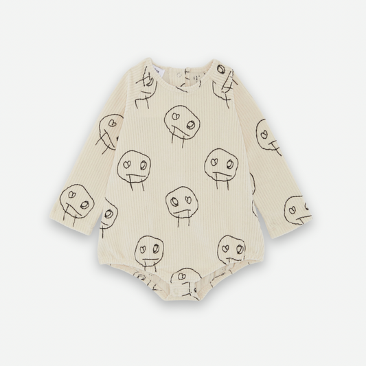 FREDS FACE CORD BABY LONGSLEEVE BODYSUIT [Another Fox]