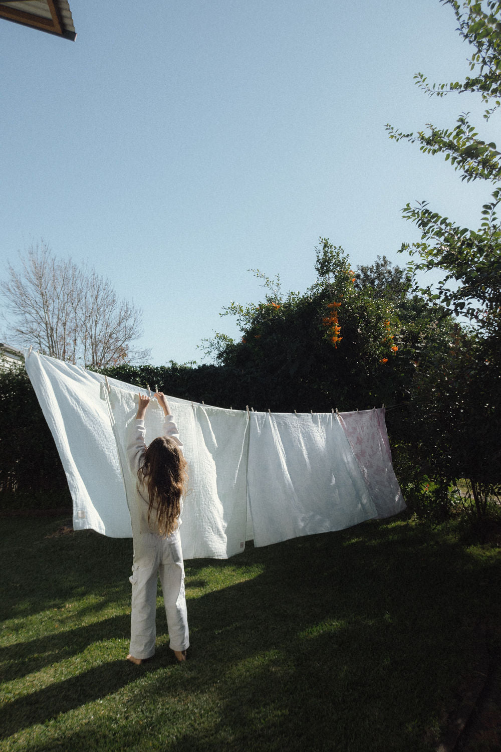 Hand Tie Swaddle - Blue Tie Dye [EARTH THE ARCHIVE]