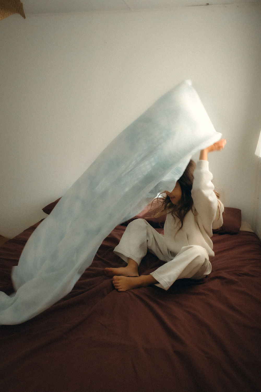 Hand Tie Swaddle - Blue Tie Dye [EARTH THE ARCHIVE]
