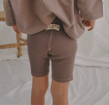 Biker Shorts - Brown [EARTH THE ARCHIVE]