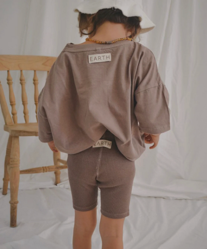 Biker Shorts - Brown [EARTH THE ARCHIVE]