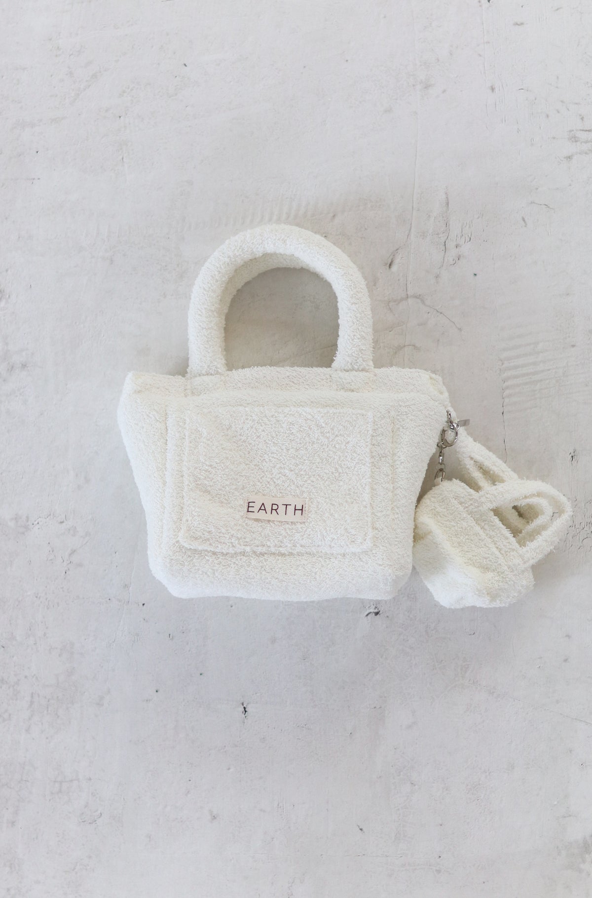 Mini Keyring Cooler Bag - Cream White [EARTH THE ARCHIVE]