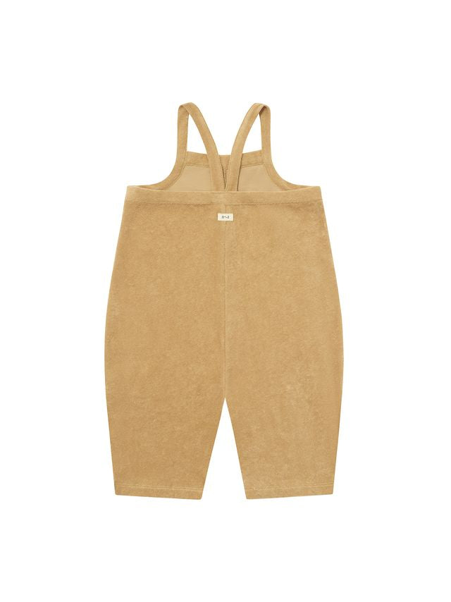 Wheat Terry Cropped Dungarees [organic zoo] (26SS)