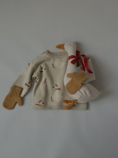 Christmas Goose Sweatshirt [Organic Zoo](26XMAS)