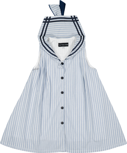 Dress LUCO - ice blue stripes [Maison Marelle] (26SS)