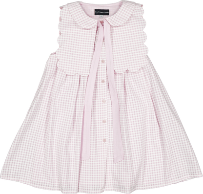 Dress ELYSEE - pink gingham [Maison Marelle] (26SS)