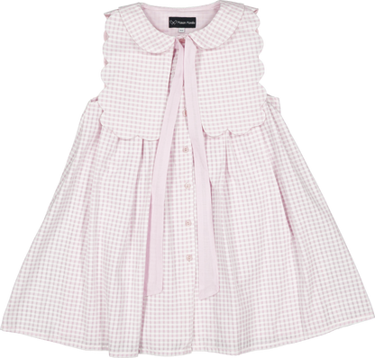 Dress ELYSEE - pink gingham [Maison Marelle] (26SS)