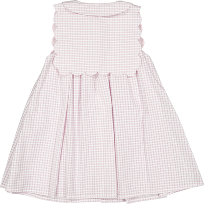 Dress ELYSEE - pink gingham [Maison Marelle] (26SS)