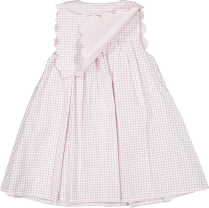 Dress ELYSEE - pink gingham [Maison Marelle] (26SS)