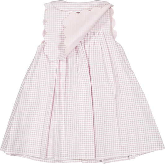 Dress ELYSEE - pink gingham [Maison Marelle] (26SS)