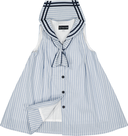 Dress LUCO - ice blue stripes [Maison Marelle] (26SS)