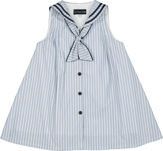 Dress LUCO - ice blue stripes [Maison Marelle] (26SS)