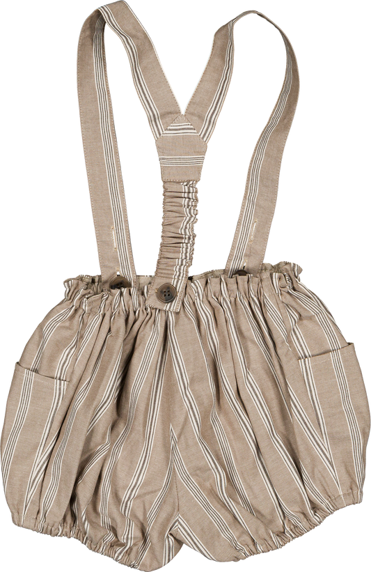 Bloomer straps TERNES - dark beige stripes [Maison Marelle] (26SS)
