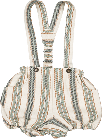 Bloomer straps TERNES - wide green stripes [Maison Marelle] (26SS)