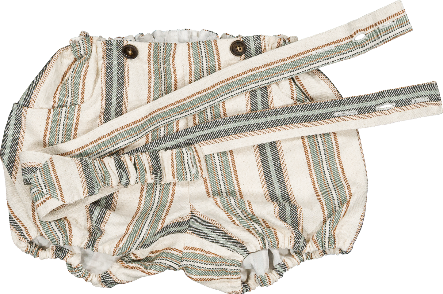 Bloomer straps TERNES - wide green stripes [Maison Marelle] (26SS)