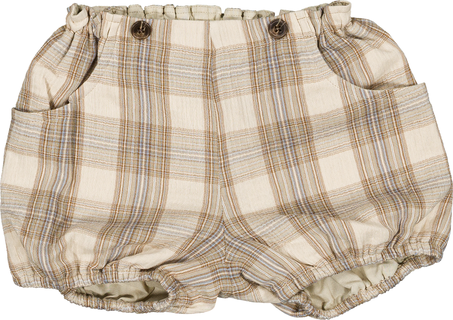 Bloomer straps TERNES - soft green tartan [Maison Marelle] (26SS)
