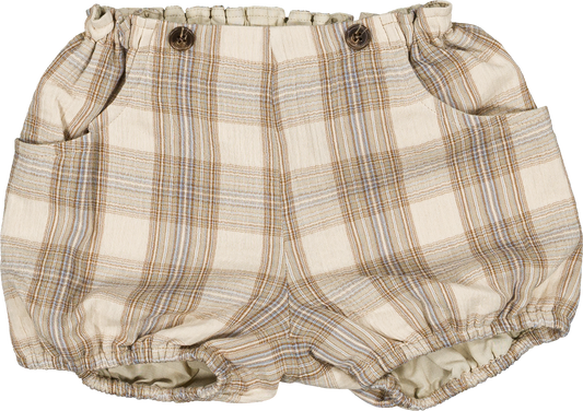 Bloomer straps TERNES - soft green tartan [Maison Marelle] (26SS)