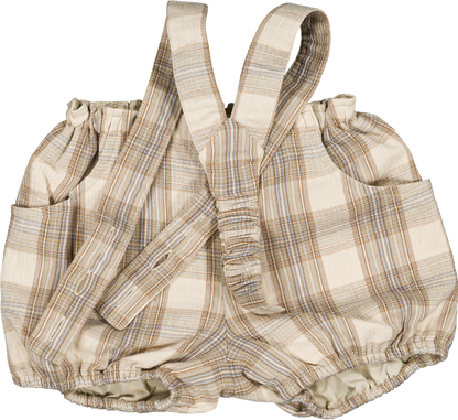 Bloomer straps TERNES - soft green tartan [Maison Marelle] (26SS)