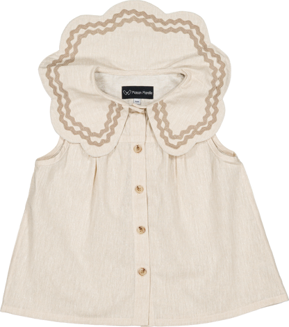 Shirt BAUME - beige linen [Maison Marelle] (26SS)
