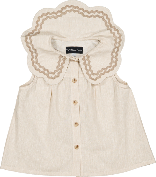 Shirt BAUME - beige linen [Maison Marelle] (26SS)