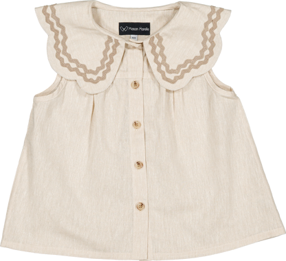 Shirt BAUME - beige linen [Maison Marelle] (26SS)