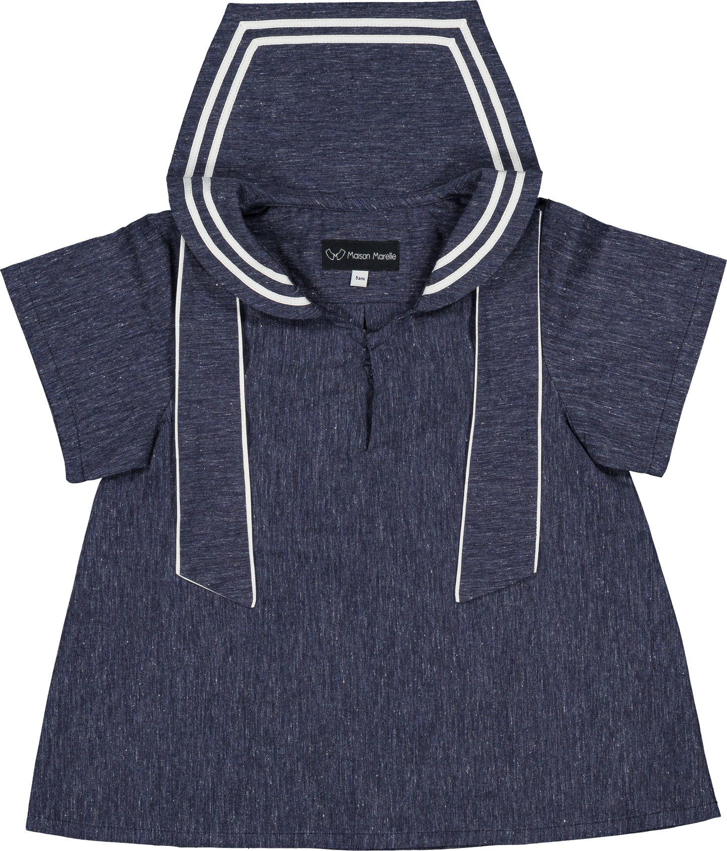 Blouse MAHON - navy blue [Maison Marelle] (26SS)