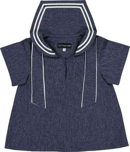 Blouse MAHON - navy blue [Maison Marelle] (26SS)