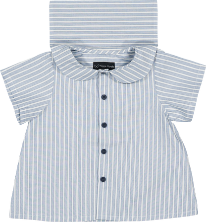 Shirt MONCEAU - blue stripes [Maison Marelle] (26SS)