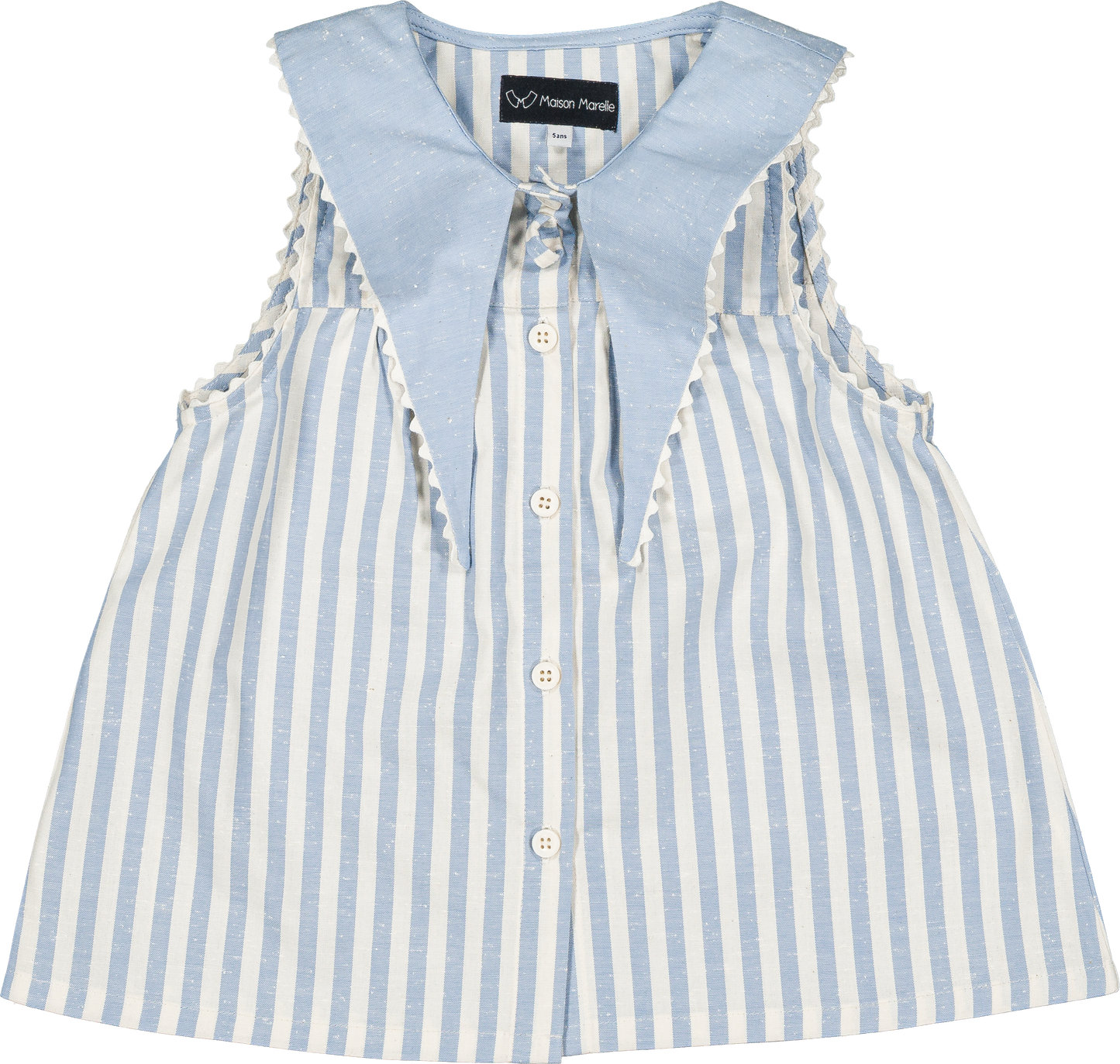 Shirt TRUDAINE - blue stripes [Maison Marelle] (26SS)